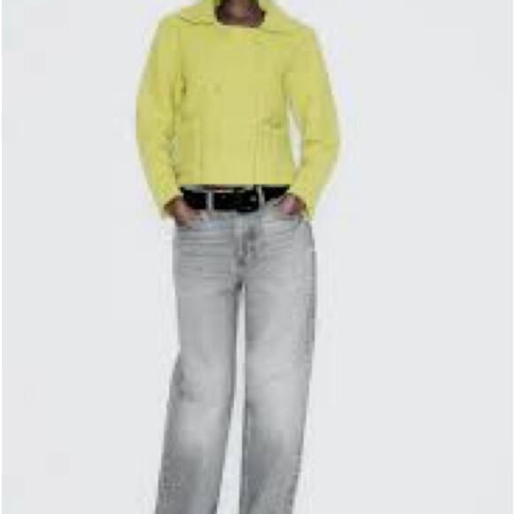 ZARA CHUNKY KNIT PETER PAN COLLAR CARDIGAN - Picture 5 of 7